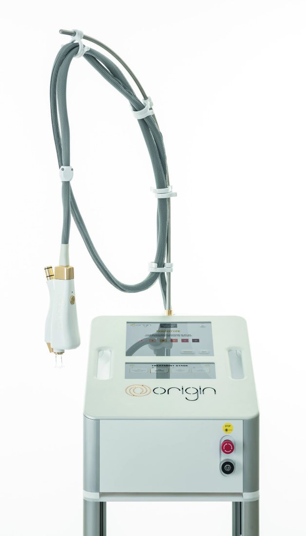 Deleo ORIGIN fractional Erbium Glass laser system used for training at Valessa Aesthetics Institute Liverpool